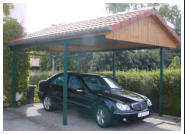 Unterkonstruktion fr einen Carport